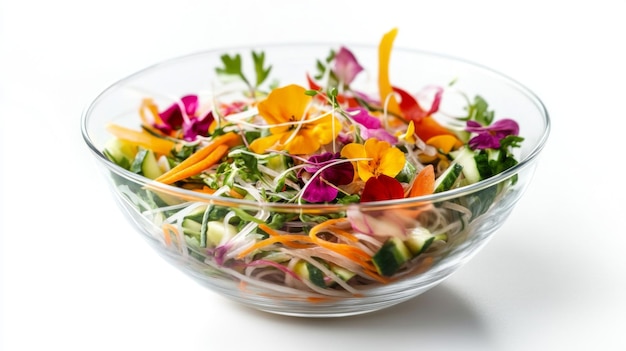 Colorful salad in a bowl